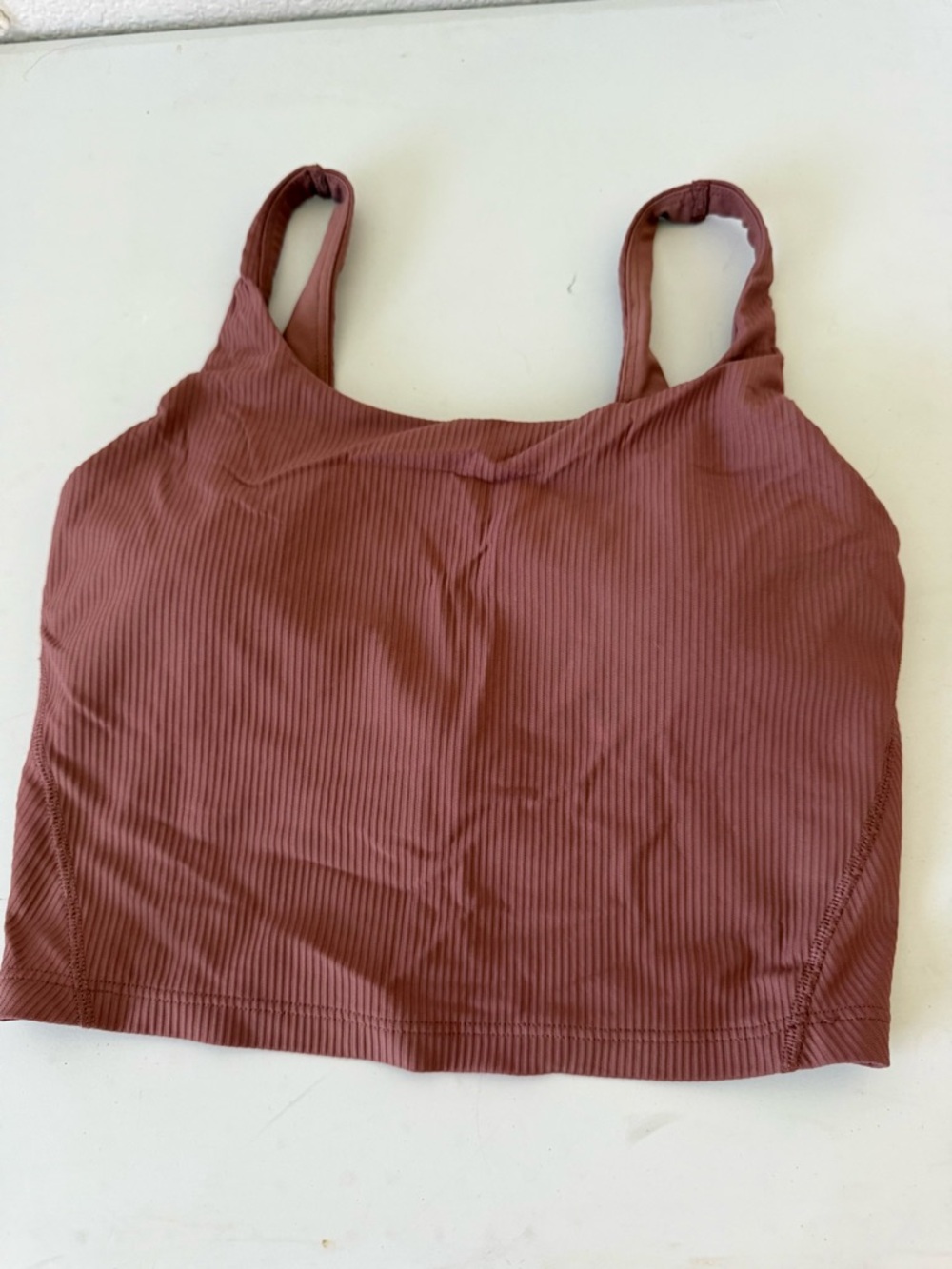 Old Navy Active Ribbed PowerSoft Tank in Dusty Rose M